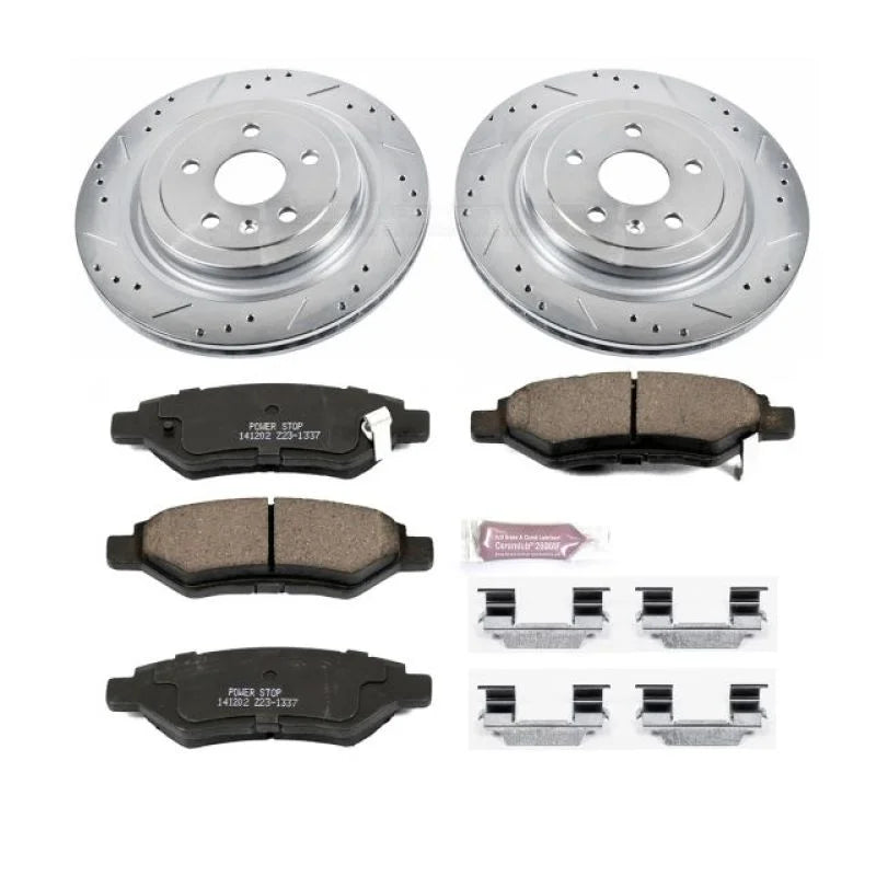 PowerStop Rear Z23 Evolution Sport Brake Kit fits Cadillac CTS / 2008-2014 Cadillac CTS / 2010-2014 Cadillac CTS Luxury - ...