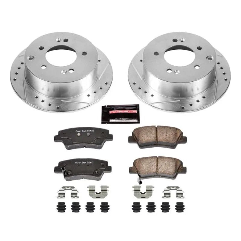 PowerStop Rear Z23 Evolution Sport Brake Kit fits Kia Soul / 2010-2013 Kia Soul ! / 2010-2011 Kia Soul SPORT - Main Produc...