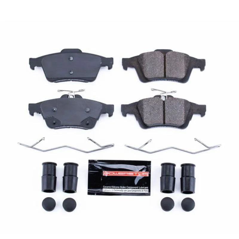 PowerStop Rear Z23 Evolution Sport Brake Pads w/Hardware fits 2016-2018 Ford Focus RS - Main Product View
