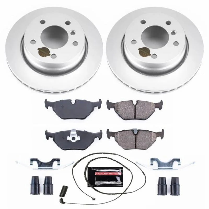 PowerStop Rear Z23 Evolution Sport Coated Brake Kit fits 2000 BMW 323CI / 1999-2000 BMW 323I - Main Product View