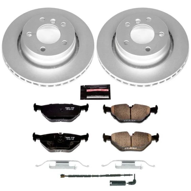 PowerStop Rear Z23 Evolution Sport Coated Brake Kit fits 2000 BMW 323CI / 2000 BMW 323I / 2001-2006 BMW 325CI / 2001-2005 ...
