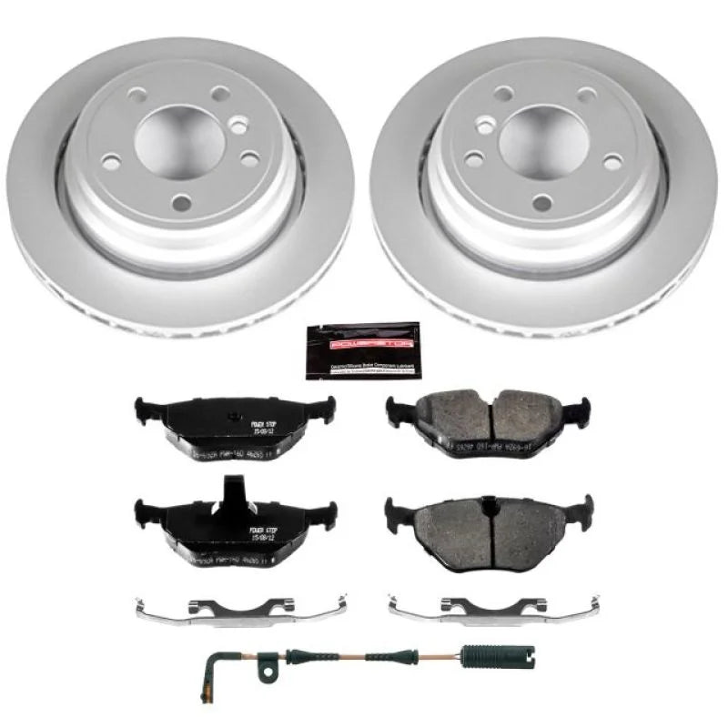 PowerStop Rear Z23 Evolution Sport Coated Brake Kit fits 2001-2003 BMW 525I / 1999-2000 BMW 528I / 1999-2003 BMW 540I - Ma...