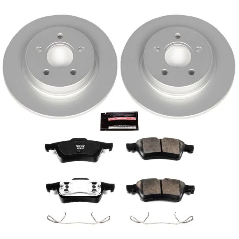 PowerStop Rear Z23 Evolution Sport Coated Brake Kit fits 2004-2005 Volvo S40 / V50 - Main Product View