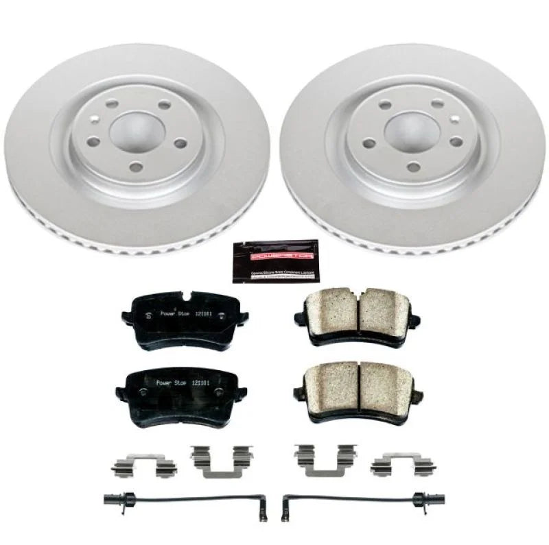 PowerStop Rear Z23 Evolution Sport Coated Brake Kit fits 2012 Audi A7 Quattro / 2013-2014 Audi A8 Quattro / 2014 Audi A8 Q...