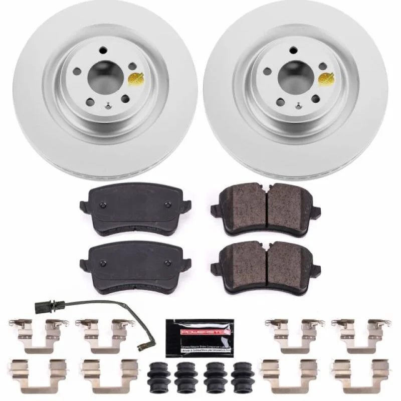 PowerStop Rear Z23 Evolution Sport Coated Brake Kit fits 2016-2018 Audi A7 Quattro / 2013-2018 Audi S6 / 2013-2018 Audi S7...
