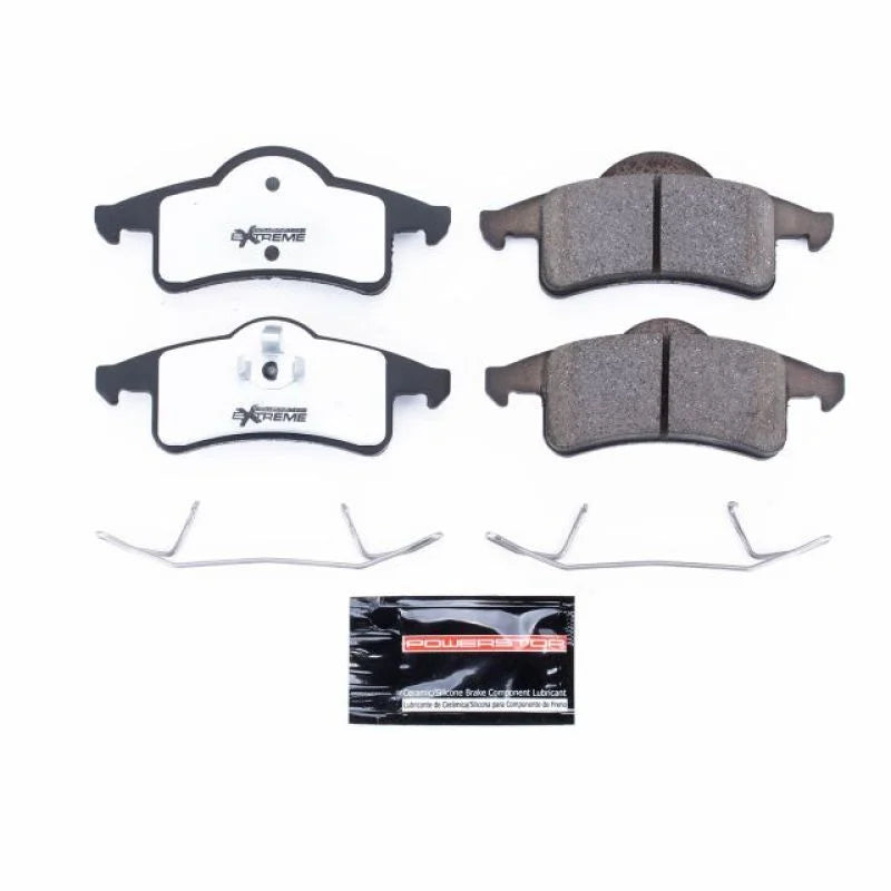 PowerStop Rear Z26 Extreme Street Brake Pads w/Hardware fits 1999-2004 Jeep Grand Cherokee - Main Product View