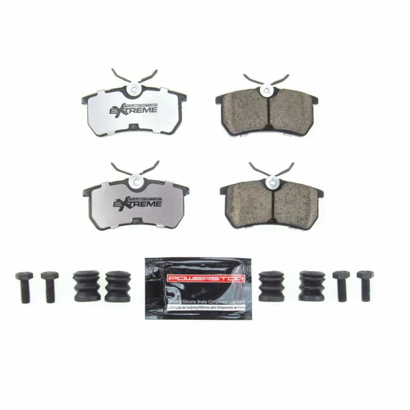 PowerStop Rear Z26 Extreme Street Brake Pads w/Hardware fits 2001-2007 2014-2019 Ford Fiesta / Focus - Main Product View
