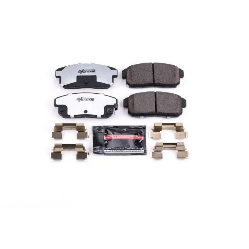 PowerStop Rear Z26 Extreme Street Brake Pads w/Hardware fits 2004-2011 Mazda Rx-8 - Main Product View