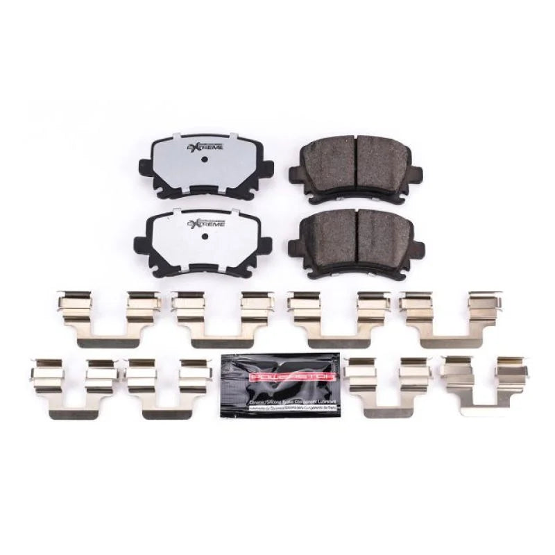 PowerStop Rear Z26 Extreme Street Brake Pads w/Hardware fits 2005-2021 Audi / Volkswagen - Main Product View