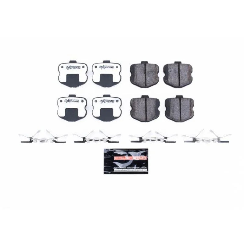 PowerStop Rear Z26 Extreme Street Brake Pads w/Hardware fits 2006-2013 Chevrolet Corvette - Main Product View