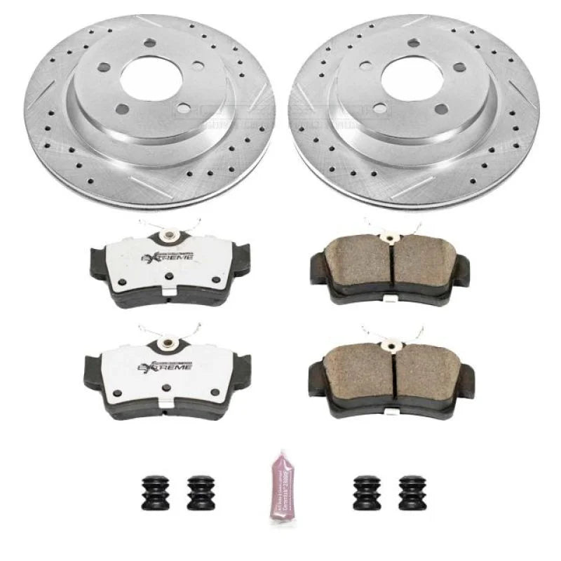 PowerStop Rear Z26 Street Warrior Brake Kit fits 1994-1999 2001 2003-2004 Ford Mustang - Main Product View