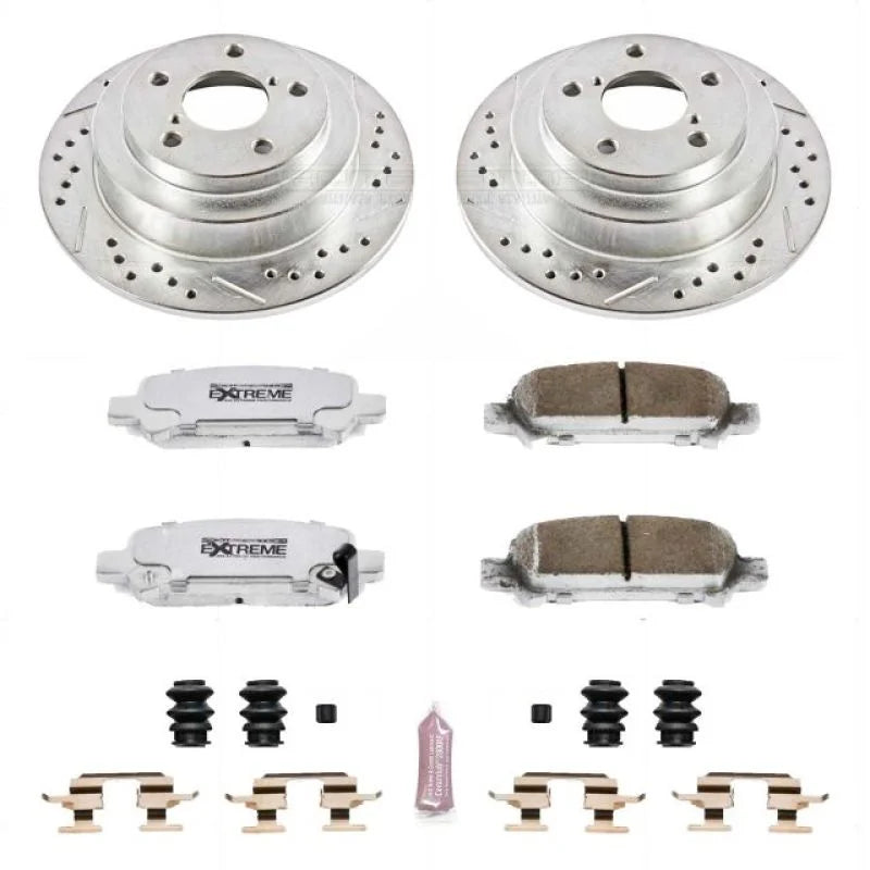 PowerStop Rear Z26 Street Warrior Brake Kit fits 1998-2003 Subaru Forester / 1998-2003 Subaru Impreza - Main Product View