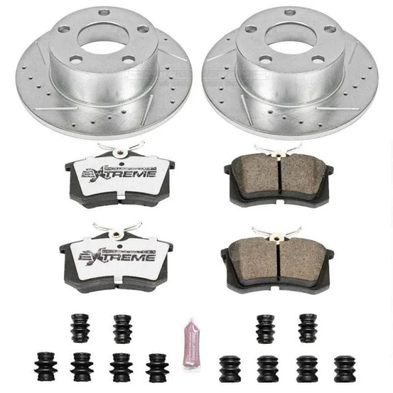 PowerStop Rear Z26 Street Warrior Brake Kit fits 1998-2004 Audi A6 / 2003-2005 Volkswagen Passat GL / 2004-2005 Volkswagen...