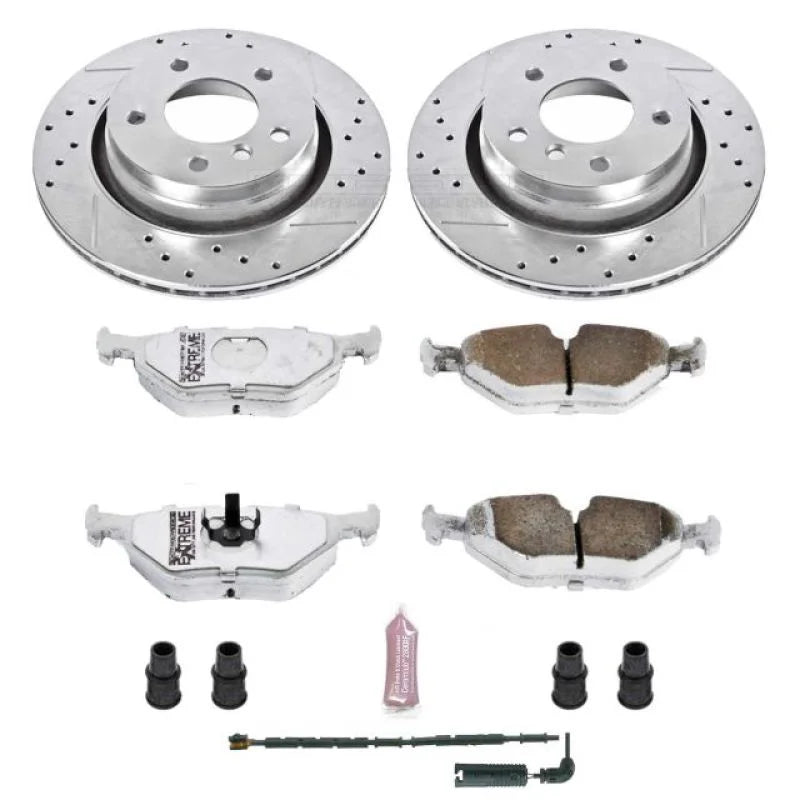 PowerStop Rear Z26 Street Warrior Brake Kit fits 2000 BMW 323CI / 2000 BMW 323I / 2001-2006 BMW 325CI / 2001-2005 BMW 325I...