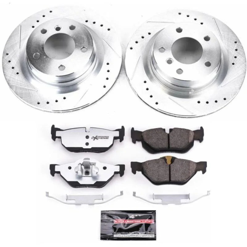 PowerStop Rear Z26 Street Warrior Brake Kit fits 2006 BMW 325I / 2007-2010 BMW 328I - Main Product View