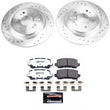 Load image into Gallery viewer, PowerStop Rear Z26 Street Warrior Brake Kit fits 2014-2020 Acura Rlx / 2014, 2016-2020 Acura Rlx SPORT Hybrid Sh-awd - Mai...