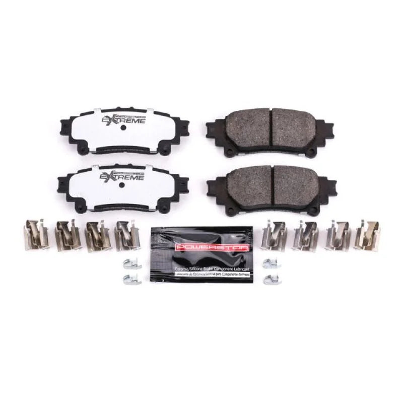 PowerStop Rear Z36 & Tow Brake Pads w/Hardware fits 2010-2015 Lexus RX350 / 2010-2015 Lexus RX450H / 2014-2020 Toyota High...