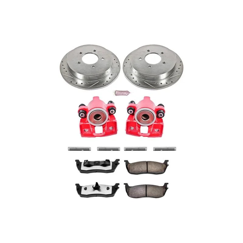PowerStop Rear Z36 Truck & Tow Brake Kit w/Calipers fits 1997-2000 Ford Expedition Eddie Bauer / 1999-2000 Ford F-150 / 20...