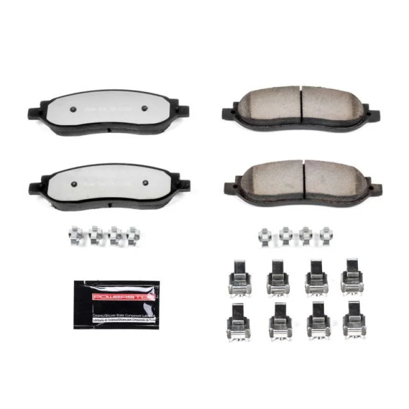PowerStop Rear Z36 Truck & Tow Brake Pads w/Hardware fits 2005-2007 Ford F-250 Super Duty / 2005-2007 Ford F-350 Super Duty