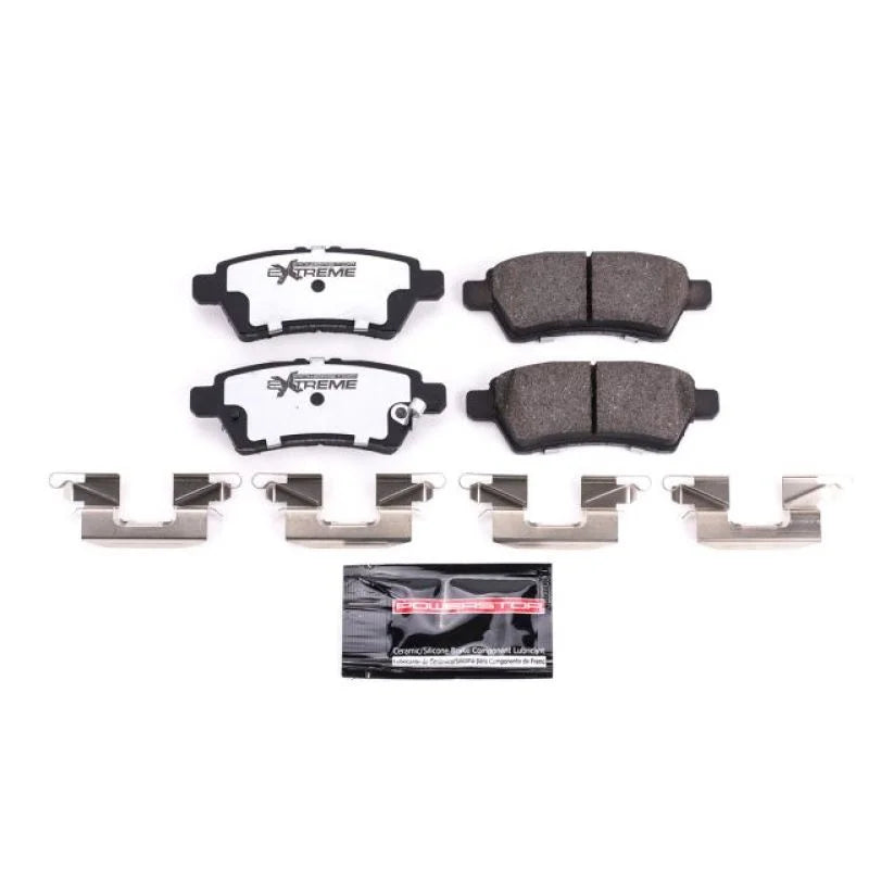 PowerStop Rear Z36 Truck & Tow Brake Pads w/Hardware fits 2005-2012 Nissan Pathfinder - Main Product View