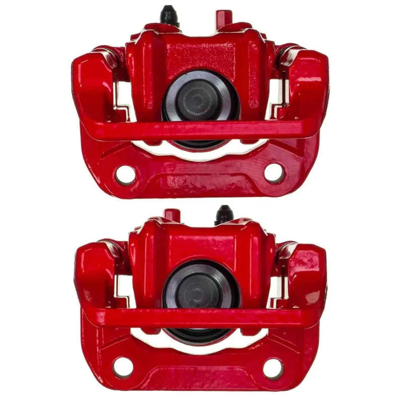 PowerStop Red Caliper w/Bracket (Pair) Rear fits 2007-2011 Honda CR-V EX / 2011 Honda CR-V SE - Main Product View