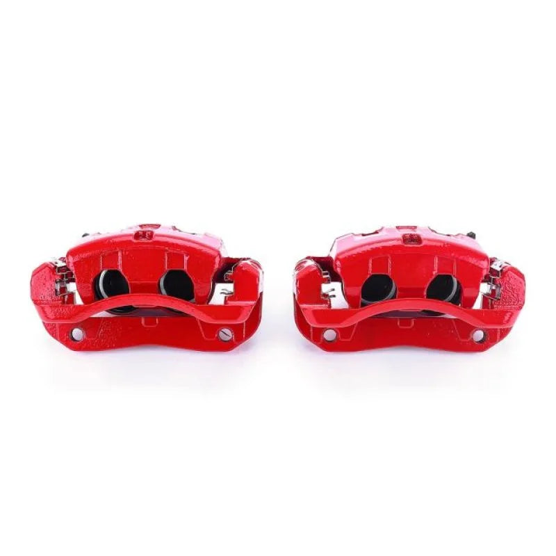 PowerStop Red Calipers w/Brackets - Pair Front fits 2003-2006 Acura MDX - Main Product View