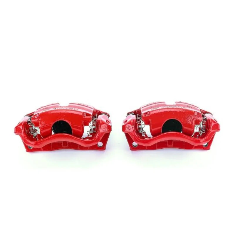 PowerStop Red Calipers w/Brackets - Pair Front fits 2014-2021 Mazda 3 / Cx-3 - Main Product View