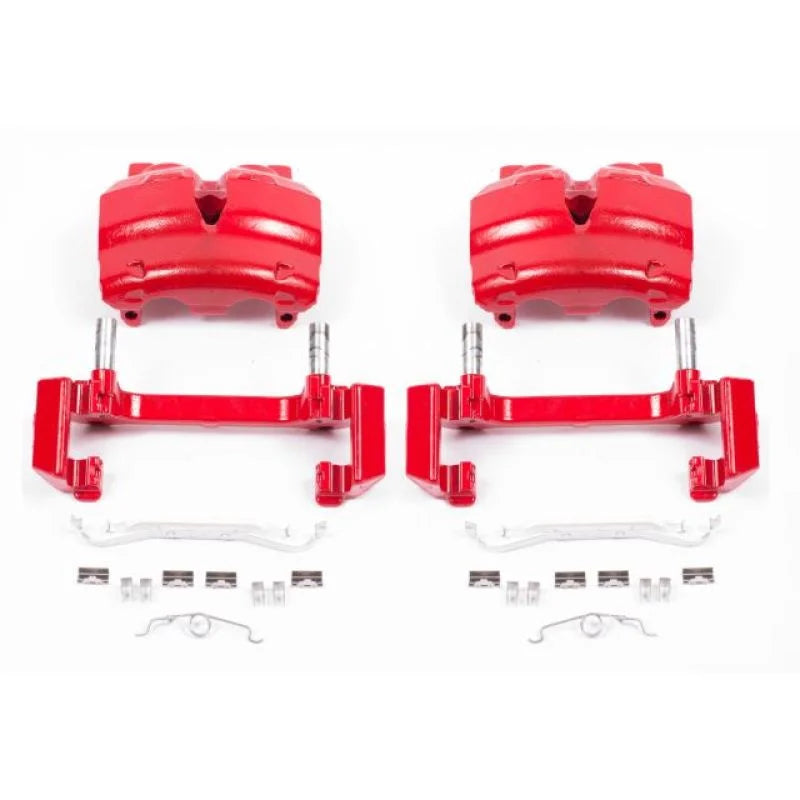 PowerStop Red Calipers w/Brackets Pair Front fits 2003-2006 Ford Expedition Eddie / 2006 Ford Expedition KING / 2005 2006 ...