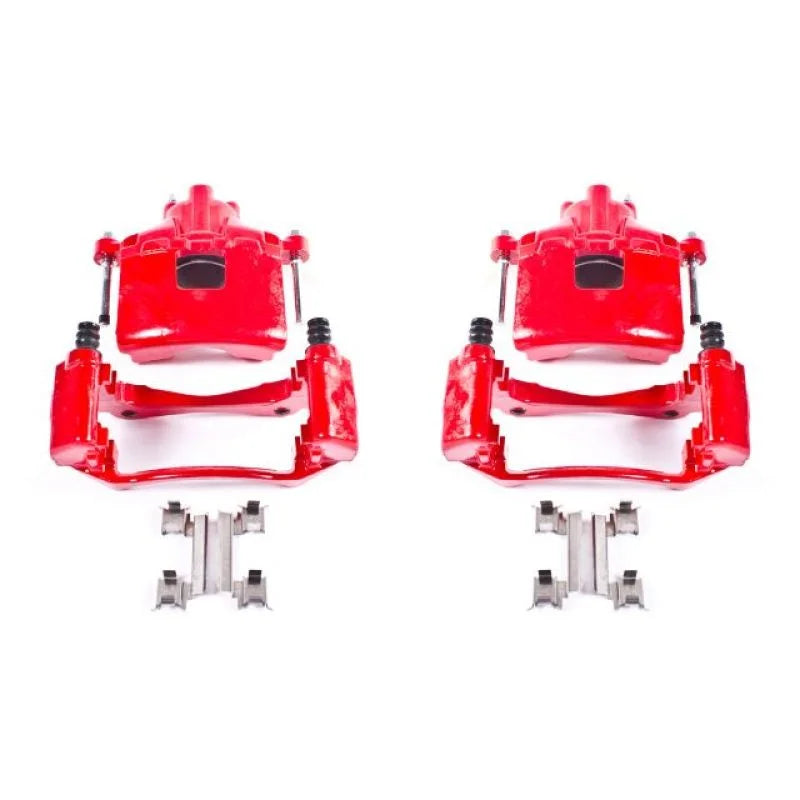 PowerStop Red Calipers w/Brackets Pair Front fits 2005-2009 Buick LaCrosse CX / 2005-2007 Buick LaCrosse Cxs / 2005-2007 B...