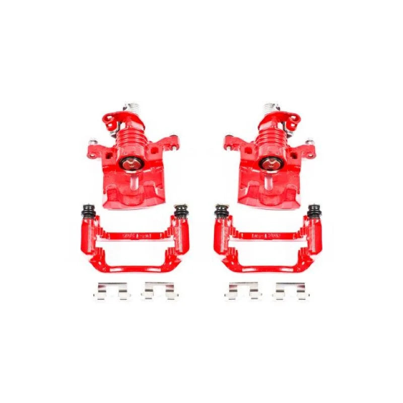 PowerStop Red Calipers w/Brackets Pair Rear fits 2005-2009 Buick LaCrosse CX / 2011-2013 Chevrolet Impala LS / 2014-2016 C...