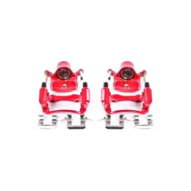 PowerStop Red Front Calipers w/Brackets - Main Product View