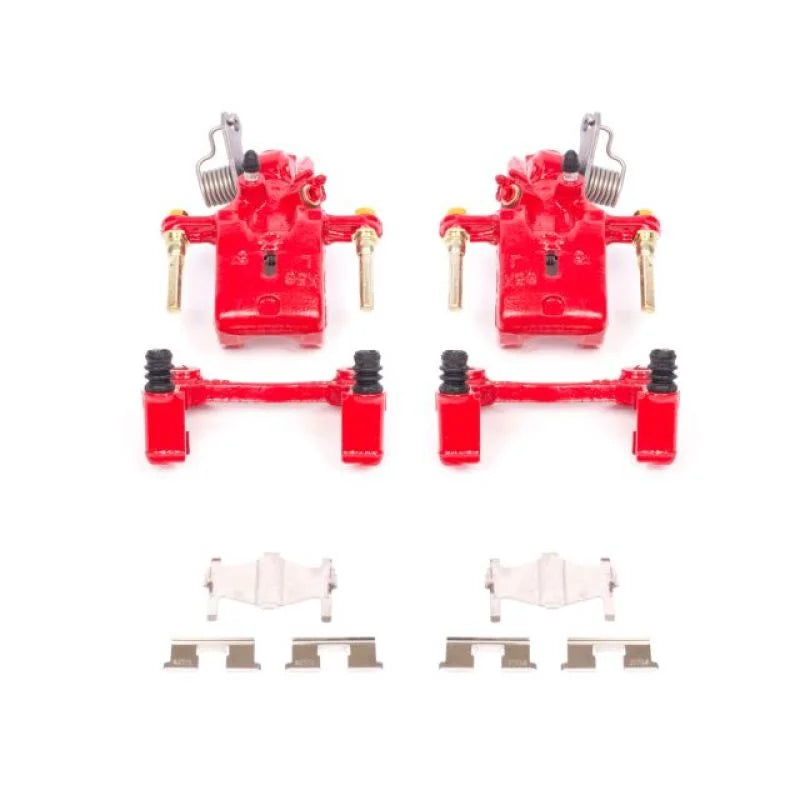 PowerStop Red Rear Calipers w/Brackets - Main Product View