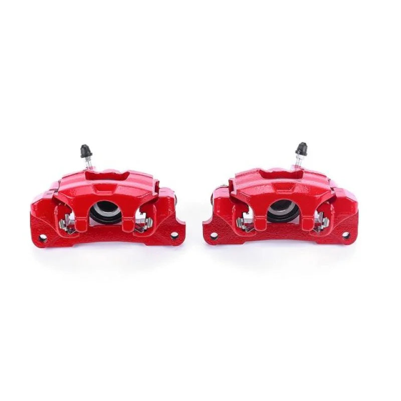 PowerStop Red Rear Calipers w/Brackets - Pair fits 2000-2001 Lexus ES300 / 2000-2001 Toyota Camry LE - Main Product View