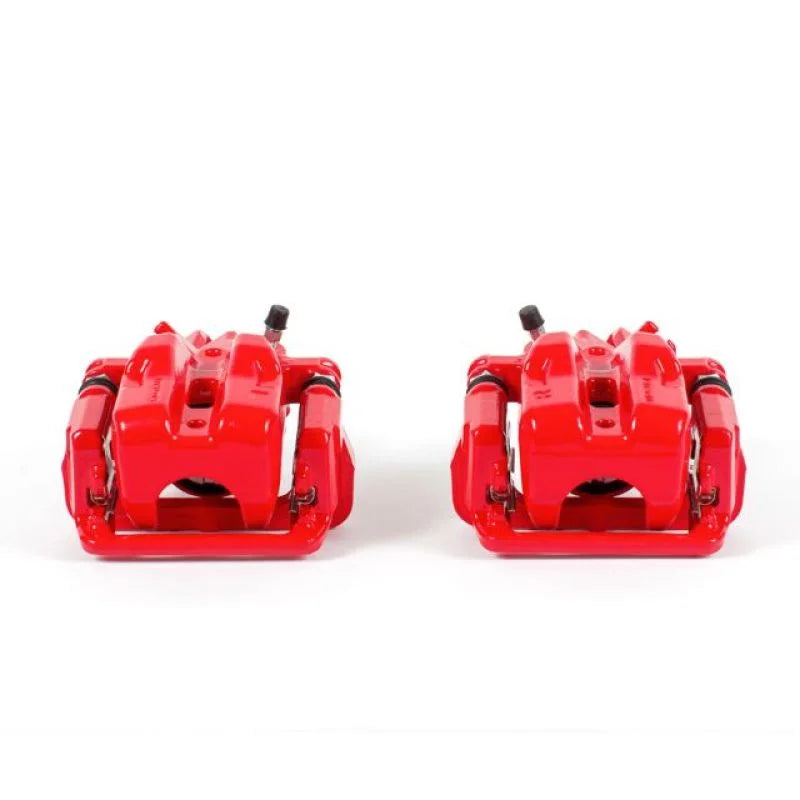 PowerStop Red Rear Calipers w/Brackets - Pair fits 2006-2015 Mazda Mx-5 / Mx-5 Miata - Main Product View