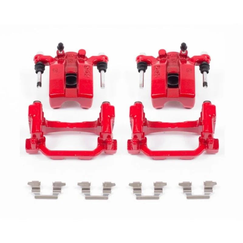 PowerStop Red Rear Calipers w/Brackets - Main Product View