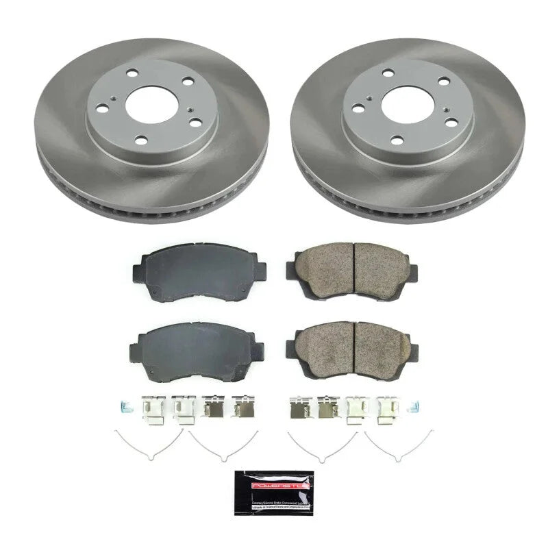 PowerStop Semi-Coated Front Rotor Kit fits 1992-1996 Lexus ES300 / 1995-1997 Toyota Avalon Xl / 1995-1997 Toyota Avalon Xl...