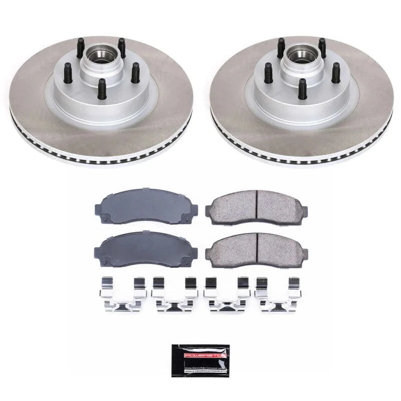 PowerStop Semi-Coated Front Rotor Kit fits 2001-2005 Ford Explorer SPORT / 2003-2005 Ford Ranger Edge / 2004-2009 Ford Ran...