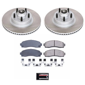PowerStop Semi-Coated Front Rotor Kit fits 2001-2005 Ford Explorer SPORT / 2003-2005 Ford Ranger Edge / 2004-2009 Ford Ran...