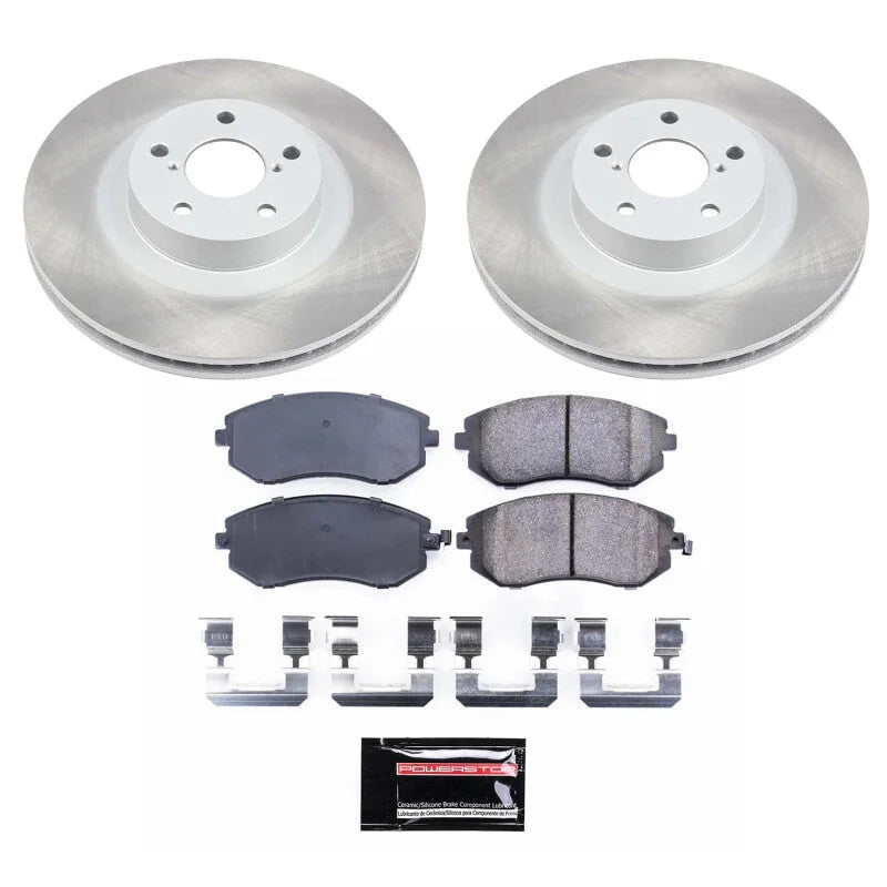 PowerStop Semi-Coated Front Rotor Kit fits 2005 2006 Saab 9-2x / 2003 Subaru Baja / 2003-2006 Subaru Baja SPORT / 2003-200...