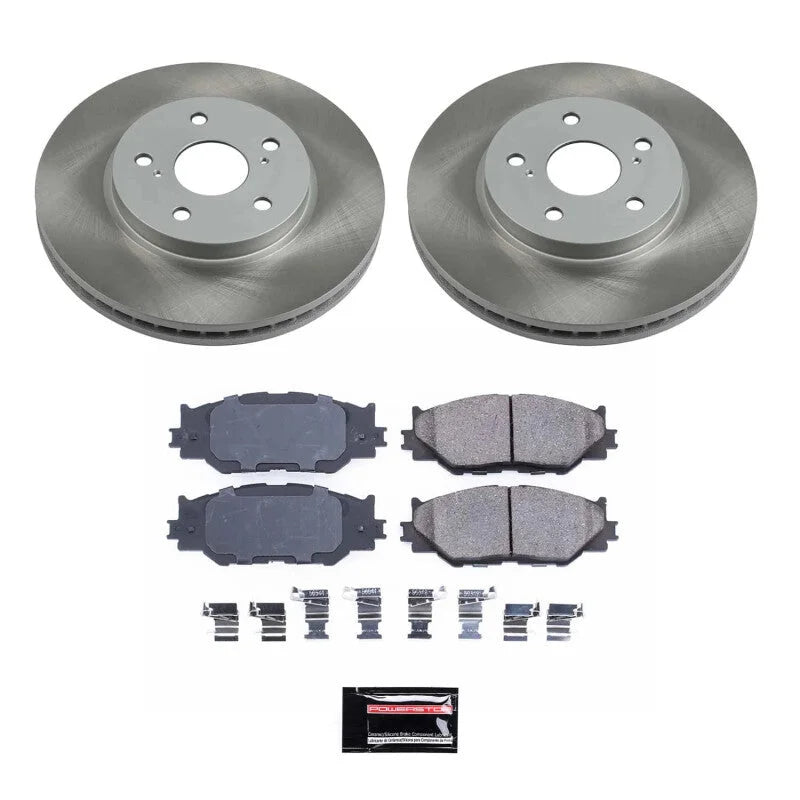 PowerStop Semi-Coated Front Rotor Kit fits 2006-2015 Lexus IS250