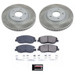 Load image into Gallery viewer, PowerStop Semi-Coated Front Rotor Kit fits 2007-2009 Hyundai Santa Fe Gls