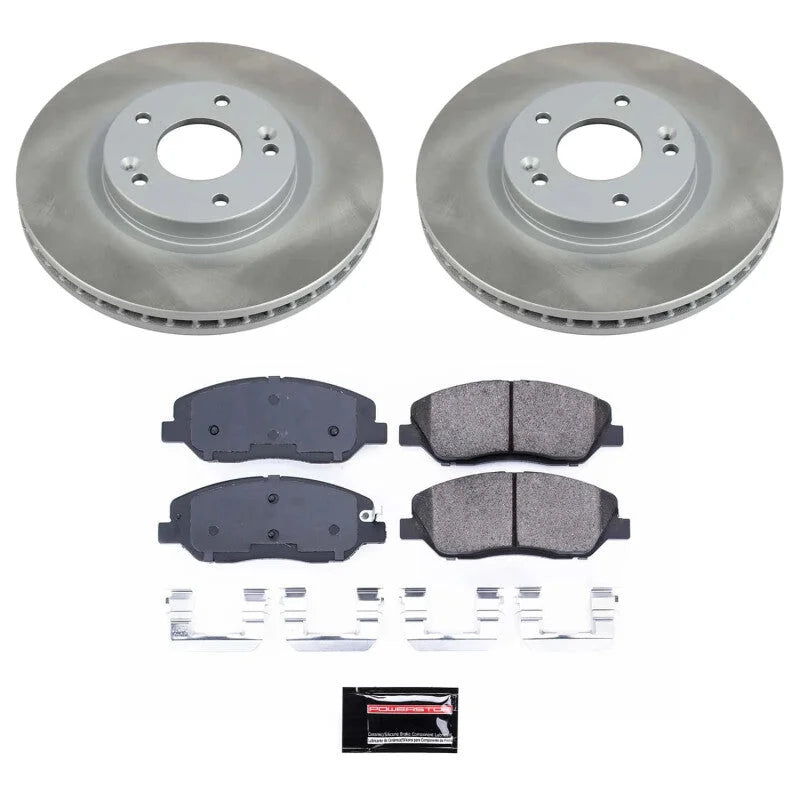 PowerStop Semi-Coated Front Rotor Kit fits 2007-2009 Hyundai Santa Fe Gls