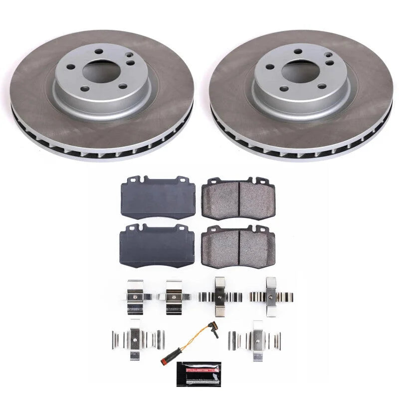PowerStop Semi-Coated Front Rotor Kit fits 2007-2009 Mercedes-Benz E550