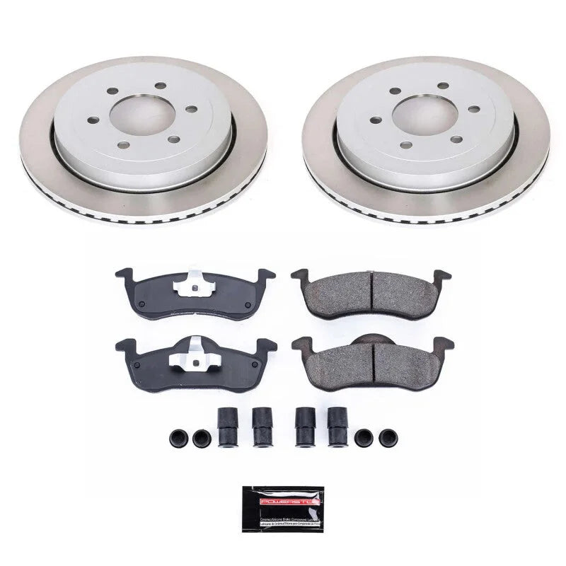 PowerStop Semi-Coated Front Rotor Kit fits 2008-2009 Ford Expedition EL KING RANCH / 2007-2009 Ford Expedition Eddie Bauer...