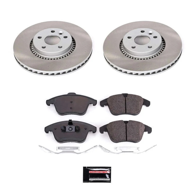 PowerStop Semi-Coated Front Rotor Kit fits 2008-2015 Land Rover LR2
