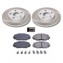 Load image into Gallery viewer, PowerStop Semi-Coated Front Rotor Kit fits 2010-2012 Lexus HS250H / 2008-2015 Scion xB / 2012-2017 Toyota Prius V Five / 2...