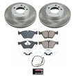 Load image into Gallery viewer, PowerStop Semi-Coated Front Rotor Kit fits 2010-2013 BMW 128I