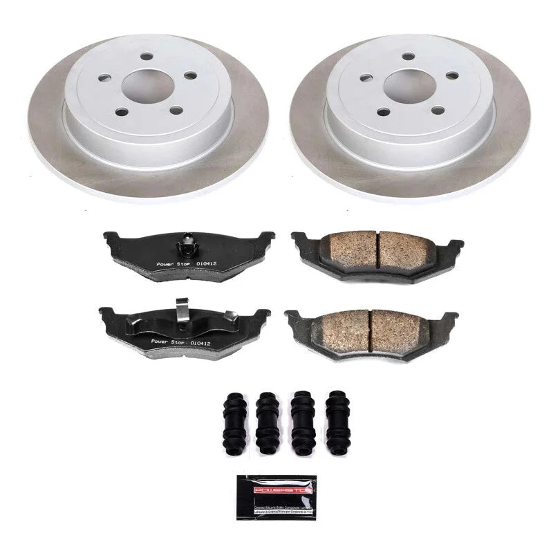 PowerStop Semi-Coated Rear Rotor Kit fits 1995-2006 Chrysler Cirrus / Sebring