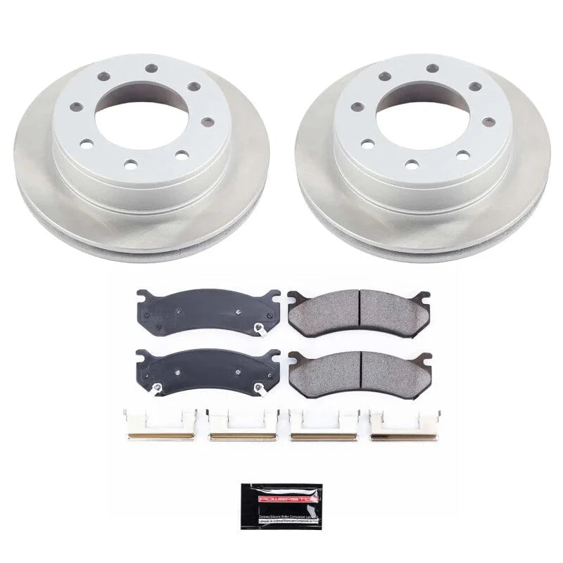 PowerStop Semi-Coated Rear Rotor Kit fits 2001-2007 Chevrolet Silverado 1500 / 1999-2004 Chevrolet Silverado 2500 / 2000-2...