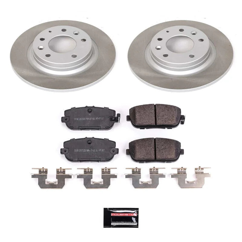 PowerStop Semi-Coated Rear Rotor Kit fits 2006-2015 Mazda Mx-5 / Mx-5 Miata